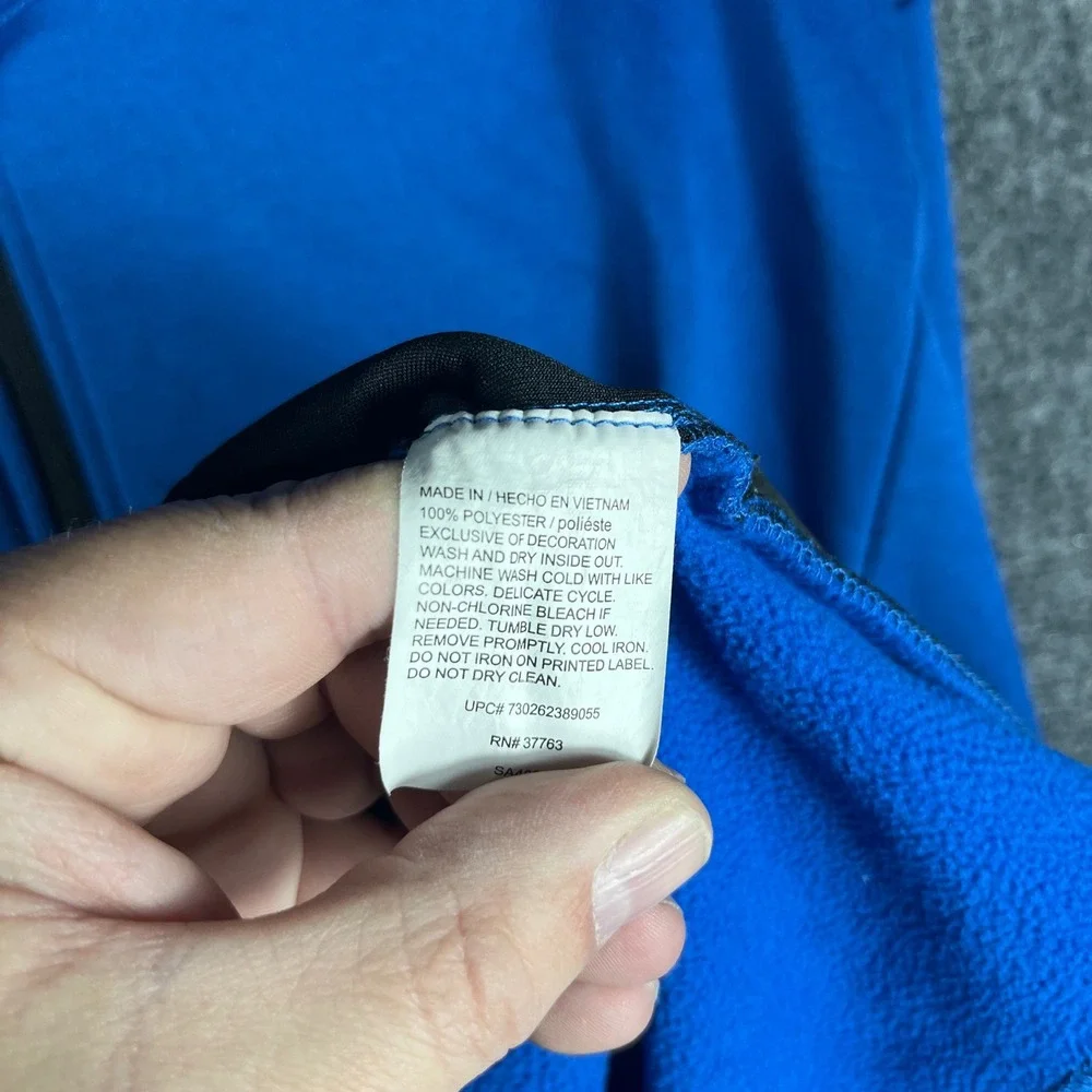 Callaway Quarter Zip Pullover Men XL Blue Fleece Lined Golf Performance Jacket
